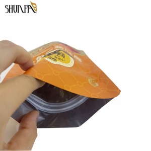 Custom Food Plastic Packaging Ziplock Pouches Stand up Pouch Packing Dried Cranberry