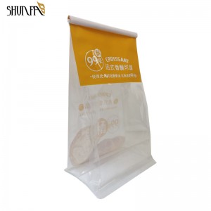 Environmental-Friendly Oil Proof Loaf Bread Wrapper Kraft Paper Bag Bakery Bag