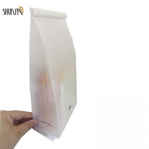 Customize Printing Cotton Paper Bread Bag Slice Bread Bag With Steel Tie