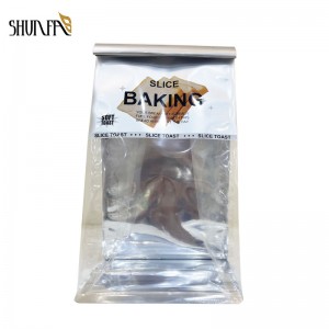 Silve Color Slice Baking Bread Bag with Transparent Window