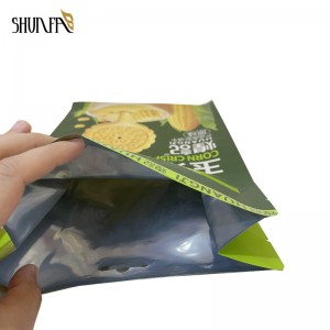 Snack Bicuits Food Bag Square Bottom Aluminum Foil Mylar Bag