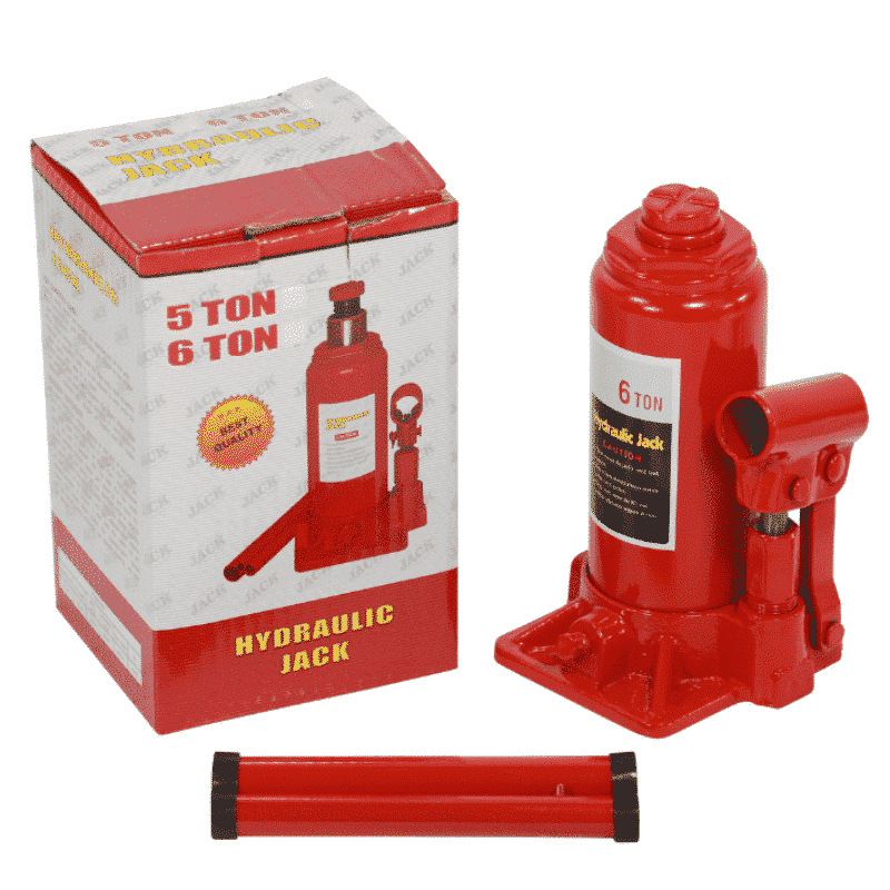 6 Ton Hydraulic Bottle Jack With Pressure Gauge