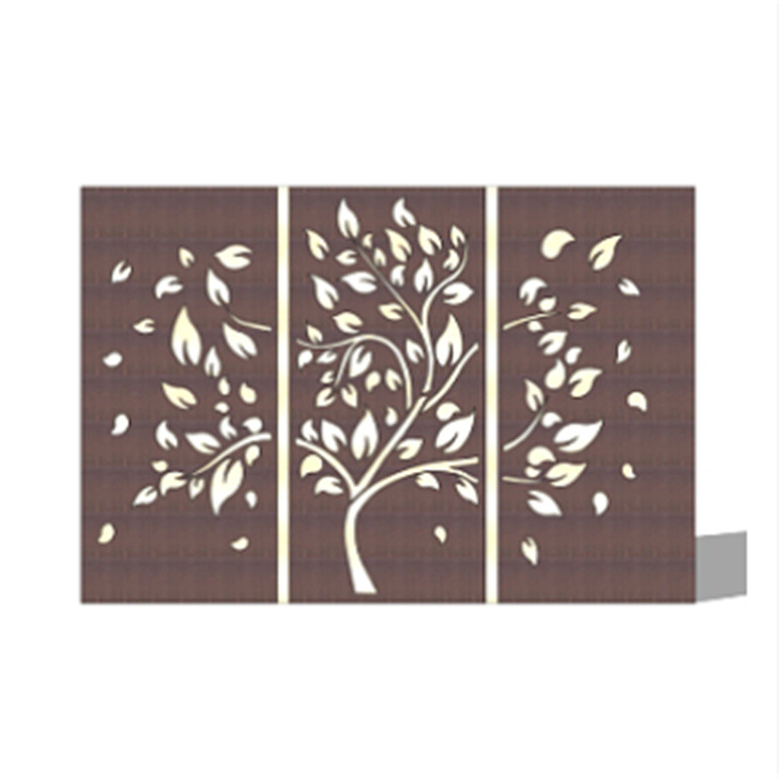 Room exterior wall decoration Laser cut carved metal screen