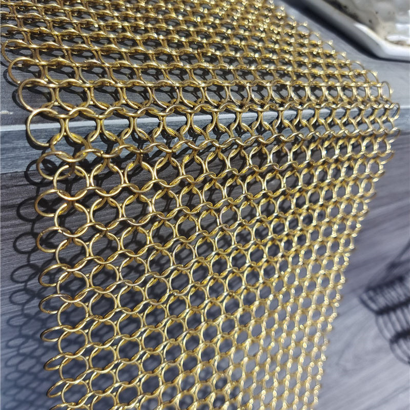 Decorative metal ring mesh Safety protection chain armor