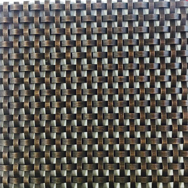 Antique Plated Metallic Mesh Fabric for Cabinetry (1)