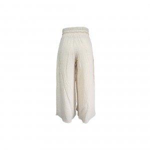 Jednoduché bavlnené marhuľové nohavice vysokej kvality
