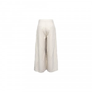 100% Polyester high quality apricot wide-leg trousers