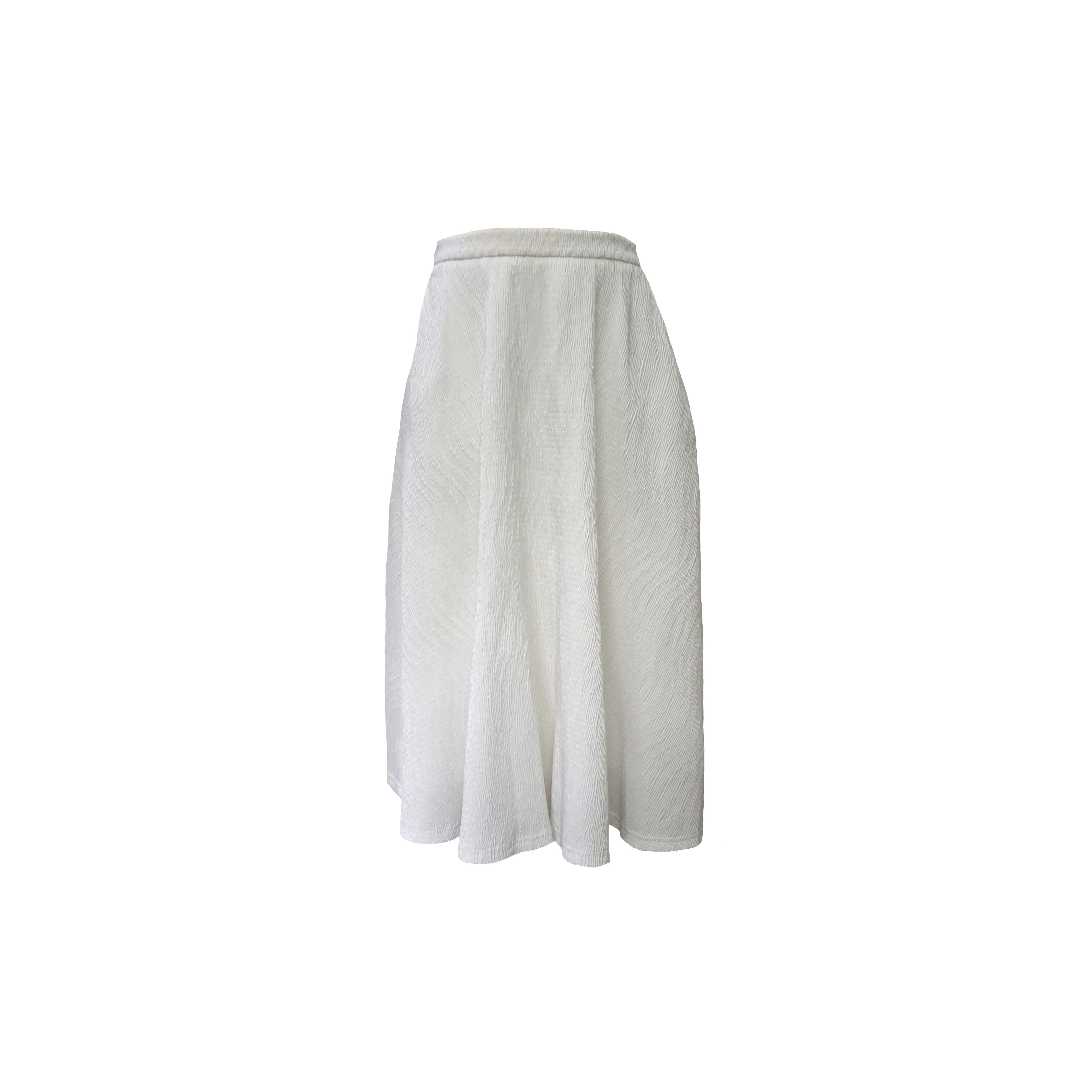 White Slip A-line Skirt