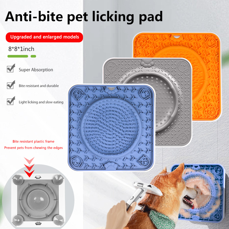 1pc,Dog Food Mat,Cat Food Mat,Dog Mat For Food And Water,Pet Food Mat,Silicone  Pet Placemats Include, Slow Food Bowls,Licking Mats,Water Bowls.