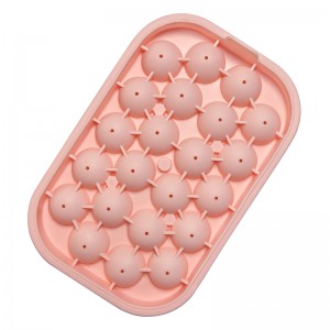 silicone 22 cavity mini ice ball with lid