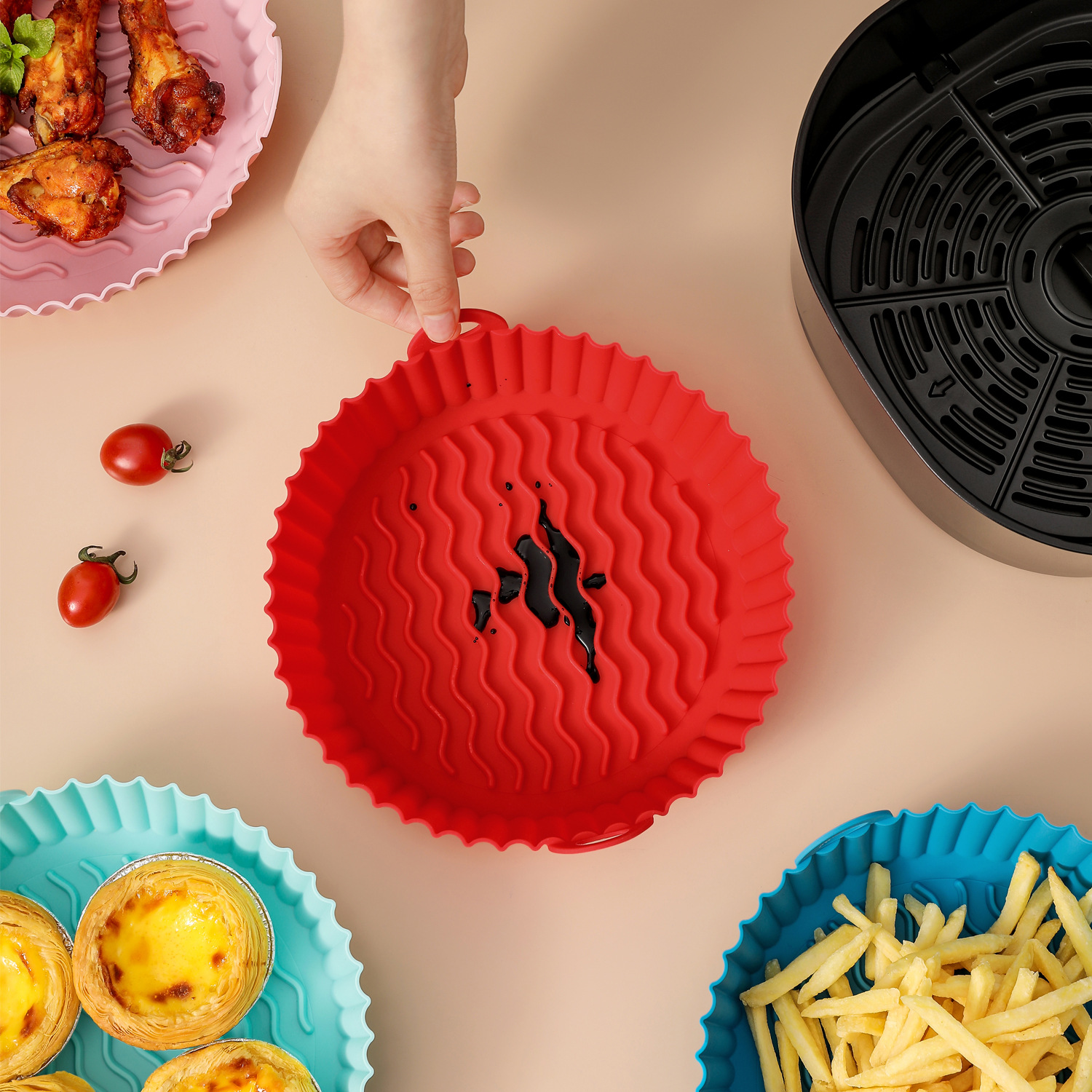 Factory wholesale Kitchen Pot Holders - Silicone Air Fryer liners  – SHY