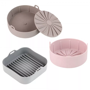 2022 New Arrivals Reusable Silicone Air Fryer Accessories Liner Basket