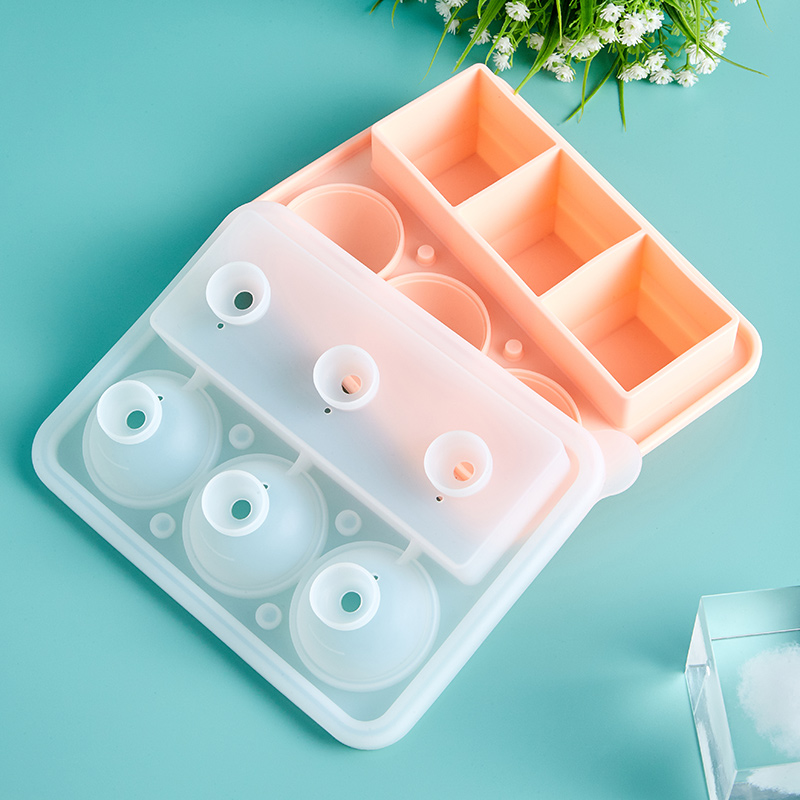2022 China New Design Giant Ice Cube Trays - Silicone 6 ice tray ball maker – SHY