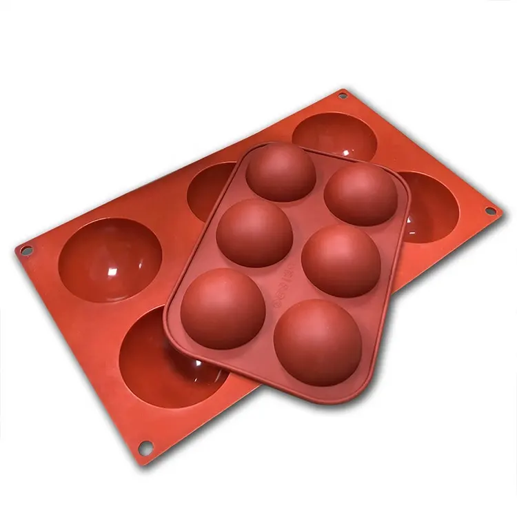 Hot Sale Manufacturer Wholesale Reusable Silicone Chocolate Mold Sphere Mould Chocolate Bomb Mold Featured Image