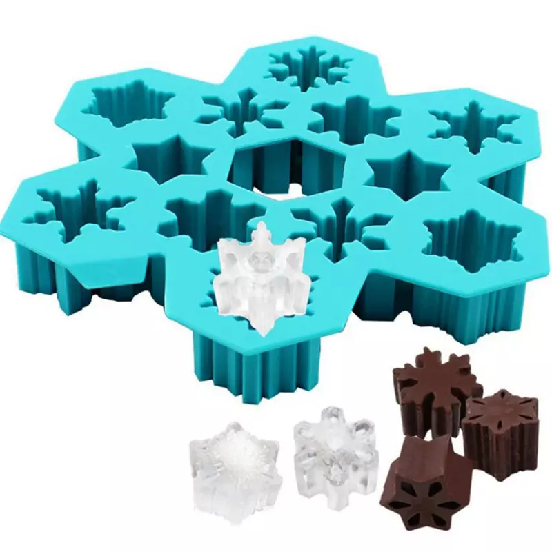Manufacturer for Sphere Ice Cube Tray - 12 Cavity Creative Snowflake Shaped Silicone Ice Cube Tray Mold – SHY