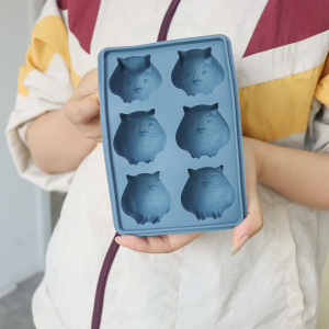 Custom Mold Silicone Ice Cubes Maker Tray 3D Owl Shaped Ice Cube Mold