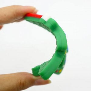 BPA Free Organic Sensory Chew Xmas Tree Christmas Teething Toys Baby Teether