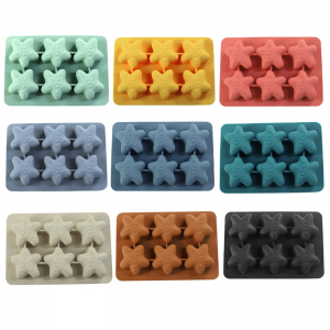 6 Cavity Food Grade starfish Shape Silicone Ice Tray Silicone starfish Shape Ice Cube Tray Mold Silicone Ice Tray Maker