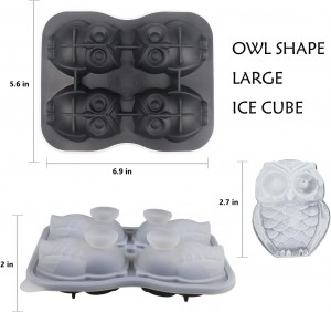 Owl Shapes Ice Cube Tray Ice Cube Mold