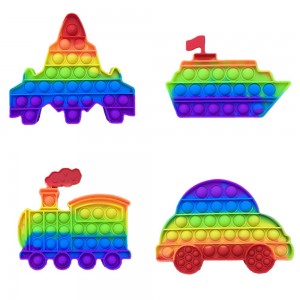 Vehicles shape posh pop toy