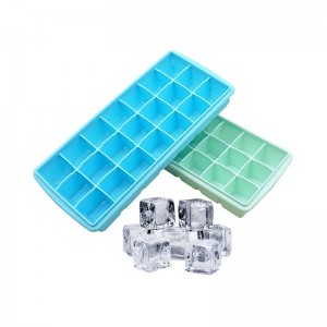 21 cavity Silicon Ice Cube Tray With Silicone Lid
