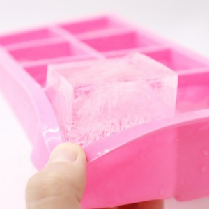 8 Extra Large Square Personalized Silicon Ice Cube Tray