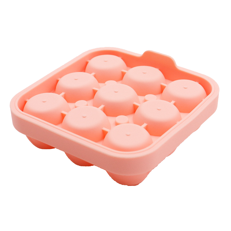 Hot New Products Round Ice Cube Trays - Silicone 9 cavity rose ice ball maker for whiskey – SHY