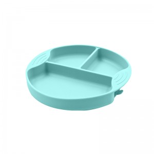 New Arrival Eco-friendly Non-toxic Strong Suction Bowl Spoon Set Feeding Bib Baby Silicone Bowl And Plate