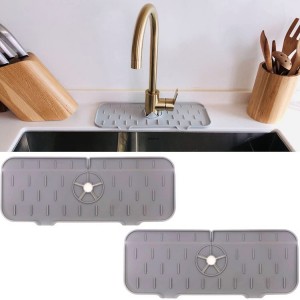 Water Drip Catcher Tray Kitchen Silicone Faucet Mat