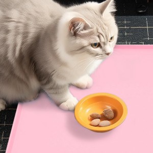 Silicone pet tableware meal placemat