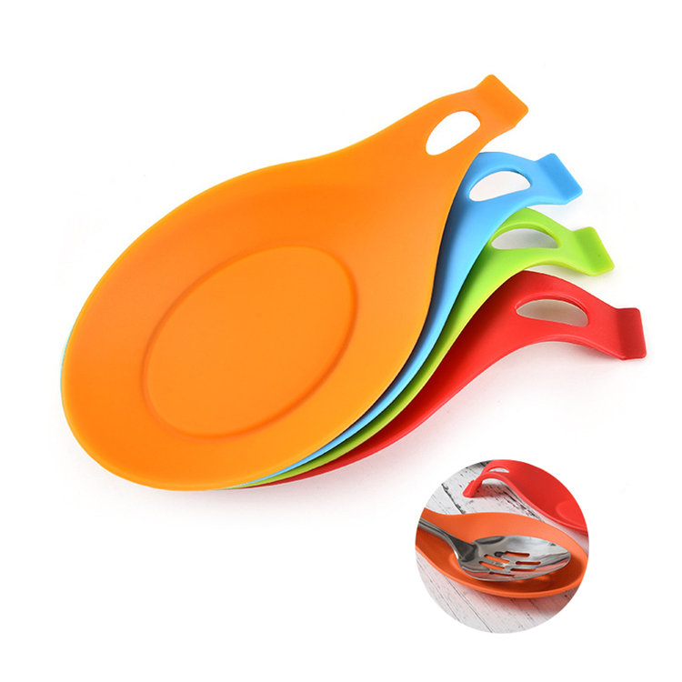 New Arrival China Silicone Tongs - Kitchen Spoon-Shaped Silicone Spoon Holder – SHY