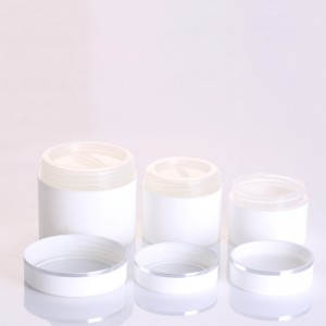 30g 50g 100g Small Nail Polish Round Plastic Containers Recycled Face Cream Jars PP Bottle White
