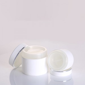 30g 50g 100g Small Nail Polish Round Plastic Containers Recycled Face Cream Jars PP Bottle White