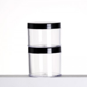 Cosmetics Containers Plastic Cream Jar with Lids Clear Gift Food Jars Round Empty PETG Jars for Kitchen Storage