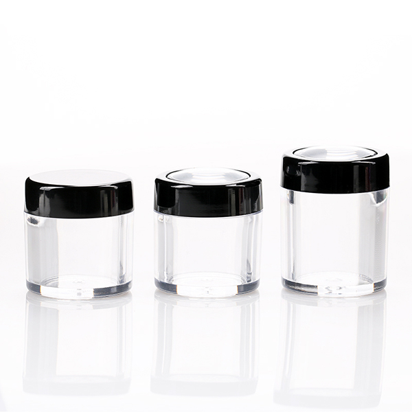 Fixed Competitive Price White Cosmetic Jar - 10g 15g Clear Tall Cosmetic Jars Small Capacity Powder Container Round Nail Glitter Bottle – Sich