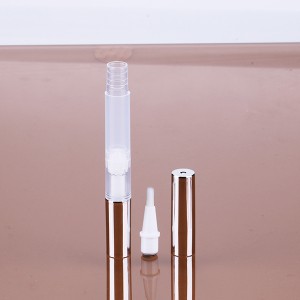 2.5ml simple practicalmini colored clear empty color gel oil pen wholesale cheap plastic cosmetic jar