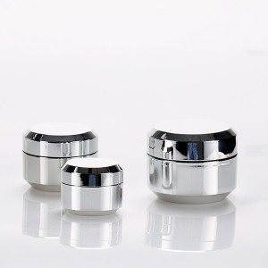 5g 10g 15g 30g 50g New Design Silver Cosmetic Jar UV Coat Nail Gel Container
