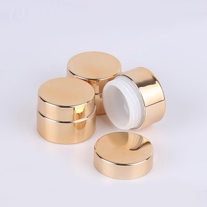 Cheapest Price China in Stock Hot Sale Diamond Shape 5g 10g 20g 30g Empty Cosmetic Packaging Luxury Cream Metalized Rose Gold Acrylic Plastic Cream Powder Jar