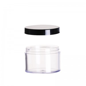 Cosmetics Containers Plastic Cream Jar with Lids Clear Gift Food Jars Round Empty PETG Jars for Kitchen Storage