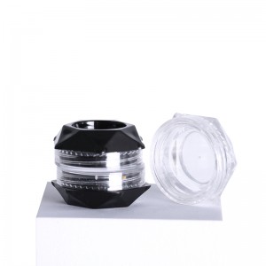 15g 30g 50g acrylic transparent sunscreen bottle labeling machine flat plastic jar cosmetic
