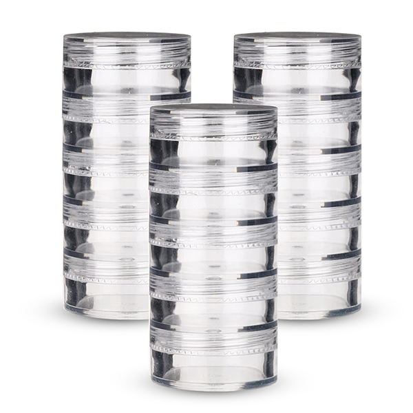 Factory source Black Plastic Jars - 5G 10g many layers cosmetics powder jar nail powder empty jar  – Sich