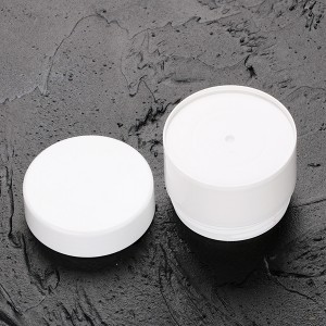 Factory Promotional China Hot Sale 50g Empty White Plastic Pet Cosmetic Jar for Cream