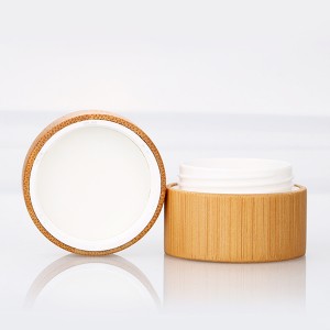 Top Suppliers China 30g Bamboo Eye Cream Bottle Cosmetics Cream Empty Jar Cosmetic Containers Cream Jar