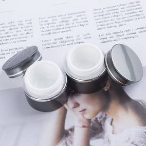 5g 15g 30g 50g Aluminum Cosmetic Jars Luxury Nail Glue Container with Plastic Inner