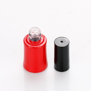 8-9ml empty glass beauty choices colored nail uv gel polish container red personal design glue bottle