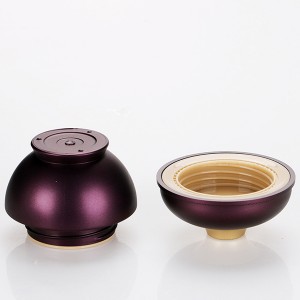 5g luxurious custom purple cosmetic cream jar unique acrylic color gel nail polish container