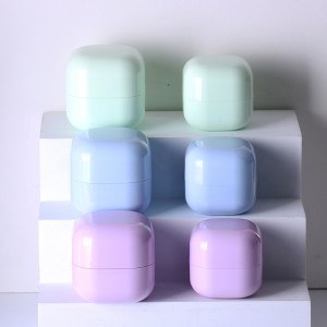 Cute Rounded Square Containers with Customizable Colors, 15g 30g 50g