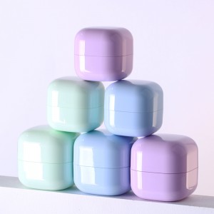 Cute Rounded Square Containers with Customizable Colors, 15g 30g 50g