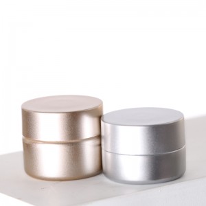 3g 5g Small Sample Plastic Pot Empty Silver Cosmetic Cream Jar Plastic PP Jar With Lid