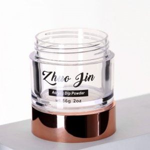 10g Cosmetic Packing Glitter Powder Jar Empty Acrylic Packing Jar With Green Transparent Clear Cream Jar